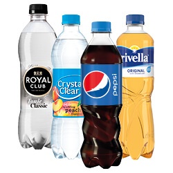 Rivella, Royal Club, Crystel Clear, 7 Up of Pepsi