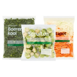 boerenkool, hutspot of spruitjes zak 300/500 gram