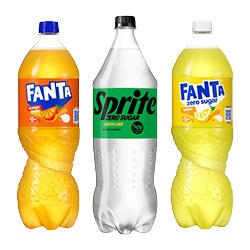 Fanta of Sprite fles 1.5 liter