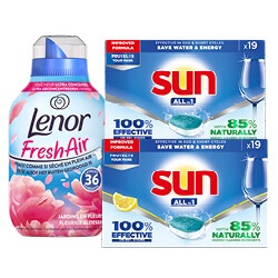 Lenor of Sun vaatwastabletten