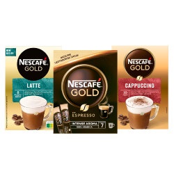 alle Nescafé oploskoffie doosjes