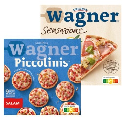 Productfoto van alle Wagner Sensazione pizza's & piccolinis