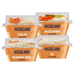 Productfoto van alle Westland slaatjes kuipje 140 gram