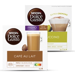 alle Nescafé Dolce Gusto