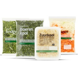 hutspot, boerenkool grof, andijvie fijn of zuurkool zak 250/500 gram