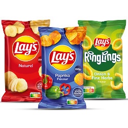 alle Lay's Flat & Ringlings 125/200 gram