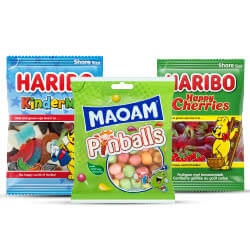 alle Haribo of Maoam 175/250 gram