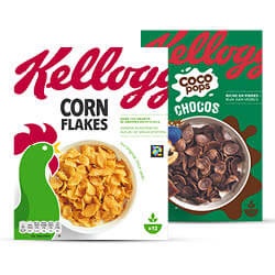 alle Kellogg's ontbijtgranen