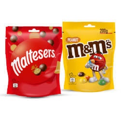 alle M&M's & Maltesers 135/200 gram