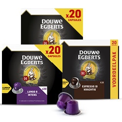 alle Douwe Egberts capsules 20 stuks