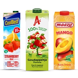 Appelsientje of Maaza pak 1 liter of Coolbest pak 750 ml/1 liter