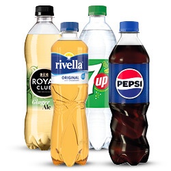 Rivella, Royal Club, Pepsi of 7-UP fles 500 ML