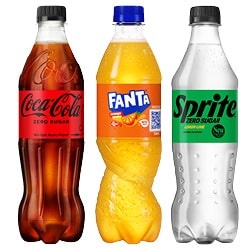 Coca-Cola, Fanta of Sprite fles 500 ml