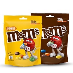 alle M&M's 176/200 gram
