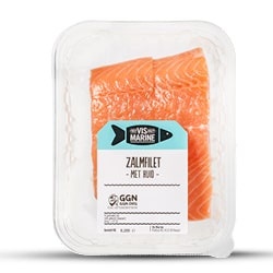 Vis Marine zalm op huid bak 2 stuks