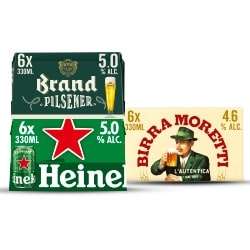 Heineken, Brand of Birra Moretti 6-pack blik