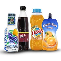 Dr Pepper, Arizona, Oasis of Caprisun 330-500 ml