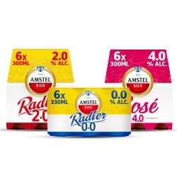 alle Amstel radler of rose