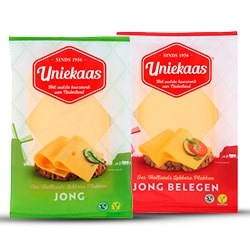 Uniekaas kaasplakken jong of jong belegen pak 150 gram