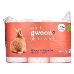 g'woon toiletpapier 4-laags pak 6 stuks
