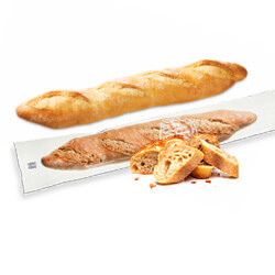 Bakkershart stokbrood prestige donker of wit desem rustiek 440 gram