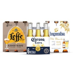 alle Leffe, Corona of Hoegaarden speciaalbier