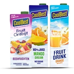 Alle Coolbest 1 liter of fruitontbijt 750 ml