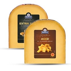 Beemster signature 48+ aged stuk 200 gram of 48+ extra aged stuk 175 gram
