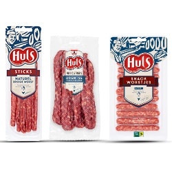 Huls sticks, kosterworst of snackworstjes naturel