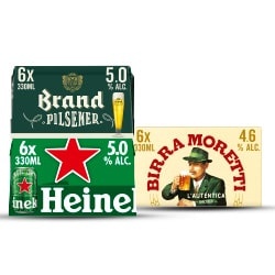 Heineken, Brand of Birra moretti blik