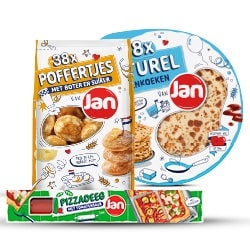 Productfoto van Jan pannenkoeken, poffertjes 38 stuks of pizzakit