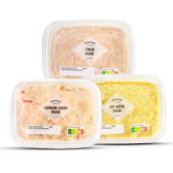alle ambachtelijke brood- of toastsalades bakje 150 gram