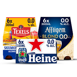 Productfoto van alle Heineken, Affligem of Texels 0.0