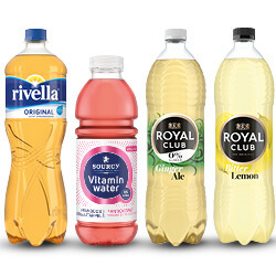 Productfoto van alle Rivella, Royal Club of Sourcy fles 1 liter