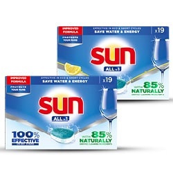 alle Sun vaatwastabletten of -capsules