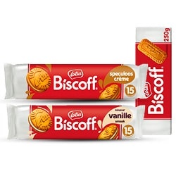 Lotus Biscoff speculooscreme, vanillesmaak, koffieleutjes of sandwich vanille 5-pack