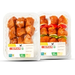 SPAR kip shaslick of saté bak 3 stuks