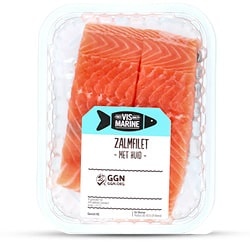 Vis Marine zalm op huid bak 2 stuks
