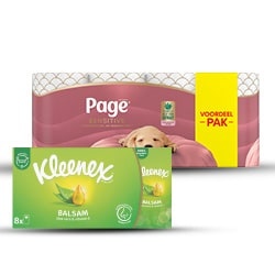 alle Page sensitive 16 stuks en vochtig toiletpapier of Kleenex