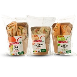 alle SPAR sandwiches of wraps