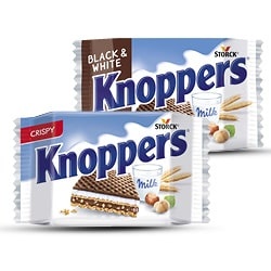 Productfoto van alle Knoppers wafel 5-pack