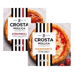 Productfoto van alle Crosta & Mollica pizza's of pizza bites