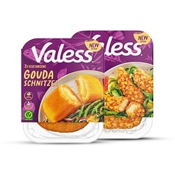 Valess kaasschnitzel of crispy sticks