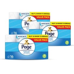 Page compleet schoon toiletpapier 16 rollen