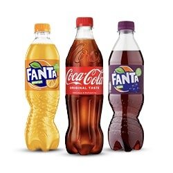 alle Coca Cola, Fanta of Sprite fles 500 ml