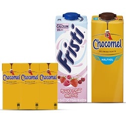 alle Chocomel of Fristi pak 1 liter of multipack 6x200 ml