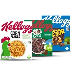 alle Kellog's ontbijtgranen