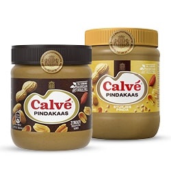 Productfoto van alle Calvé pindakaas pot 350 gram