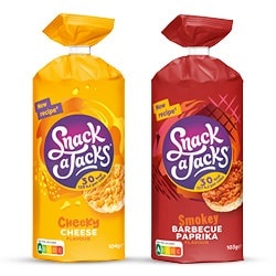 Productfoto van Snack a Jacks barbecue paprika rol 103 gram of cheese rol 104 gram