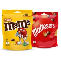 alle M&M's & Maltesers 135/200 gram